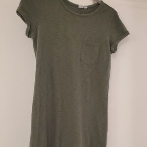 GAP Olive Green T-Shirt Dress